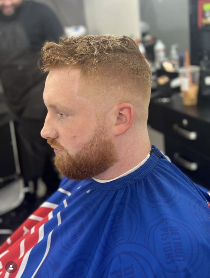 Skin fade haircut at The Cutting Edge